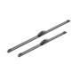Bosch Balais d'Essuie–Glace Plats Aerotwin Retrofit AR701S, Longueur: 650mm/500mm – 1 Paire de Balais avant