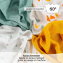 LaLoona – Langes Coton Bébé – Lot de 5 Lange Bebe 70x70 cm – Ultra Doux – Lavables, Certifiés Oeko-Tex – Débarbouillette Moussel