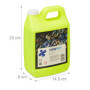 Relaxdays Bidon de Solution savonneuse pour Bulles, 2 litres, pour Bulles de Savon, Mariage, fête, Enfant, Vert