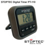 STOPTEC Minuteur numérique PT-110 - Compte à rebours - Chronomètre - Heure et alarme - Température - Sport et loisirs - Silencie