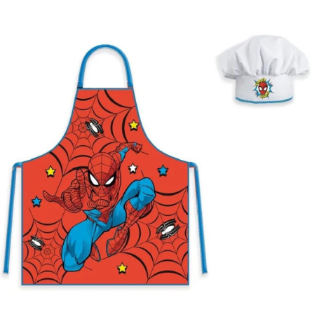 SPIDERMAN Enfants ensemble de cuisinier tablier de cuisine et Toque de chef
