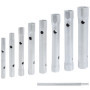 TECPO Lot de 8 clés à douille tubulaires 6 x 7-20 x 22 mm