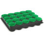 com-four® 40x Pots de Culture avec Plateaux pour Plantes - Jardinière - Plateau à graines pour Plantes en Croissance - Kit de Cu
