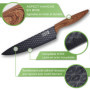 LEBENLANG Set Couteau Cuisine - 7 pièces avec éplucheur et ciseaux I Lot Couteaux Ustensiles de Cuisines knife professionnelle I