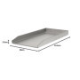 BBQ-TORO plaque en acier inoxydable, Plancha BBQ, rectangulaire, 26 x 43,4 cm, universelle et solide, grille-pain, grille-pain, 