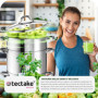 tectake® Extracteur de jus 15L en Acier inoxydable Multi-fonction Centrifugeuse Fruits et legumes Cuiseur-vapeur Presse fruits, 