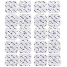 Lot de 20 électrodes 5x5 cm axion | Compatible avec les appareils Beurer et Sanitas | Kit de remplacement réutilisable pour votr