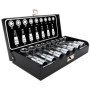 Haskyy Professional 16 pièces Jeu de douilles Torx d'embouts I Jeu d'écrous I T30-T70 55mm de long I E10-E20 39mm de long