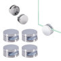 Euro Tische 4x support de montage de miroir chromé - entretoise pour le verre, le verre acrylique, les photos ou le miroir