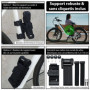 KOHLBURG Antivol velo de sécurité pliable [FUB 2 roues homologué] - Antivol vélo pliant 89 cm avec niveau de sécurité le plus él