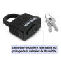 KOHLBURG antivol de 2 mètres de long - cadenas refermable facilement sans clé - câble en acier de 2 m / 200 cm avec fermetures s