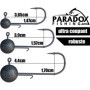 Paradox Fishing Lot de 24 têtes plombées de qualité supérieure (5 g/7.5 g/10 g/12 g/15 g) - 5/4 hameçons hameçons hameçons, leur