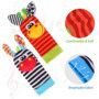 Bébé Poignet et Chaussettes Hochet Animaux Ensemble Jouets et Cadeau de Développement Sensoriel et Eveil pour Infantino Nouveau-