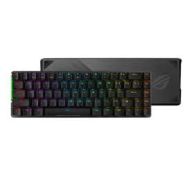 ASUS Clavier de jeu mécanique sans fil ROG Falchion 65 % (68 touches, éclairage Aura Sync, surface latérale tactile, protection 