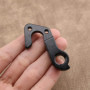 YINETTECH 2pcs VTT Vélo Arrière Engrenage Mech Dérailleur Crochet Cintre Noir Aluminium Tailhook Décrochage Cadre Adaptateur pou