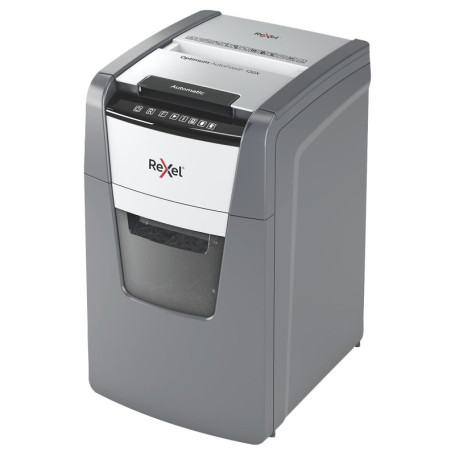 Rexel Optimum 2020130XCH AutoFeed+ 130X Destructeur de documents automatique 130 feuilles Niveau de sécurité P4 Coupe croisée po