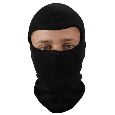 Ontour Noir 100% Coton Moto Snood Casque Cagoule