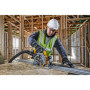 DEWALT - Scie circulaire sans fil XR 18V - avec dispositif de frein électronique - compatible rail de guidage - DCS572NT-XJ