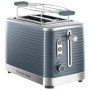 Russell Hobbs Grille Pain [Fentes Extra Larges] Inspire Gris (Design Moderne, Contrôle Brunissage ajustable, Tout type de pain, 