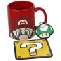 SUPER MARIO Coffret cadeau - Mug, Dessous de Verre, 315ml, Porte-Clef