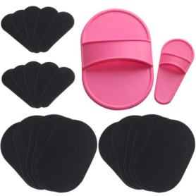 Lot de 20 tampons d'épilation exfoliants pour la peau lisse sur les jambes, les bras, le visage et les lèvres - Lot de x20 - Fle