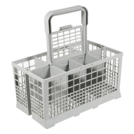 SPARES2GO Couverts Panier Cage compatible avec AEG Lave-Vaisselle (Poignée Amovible, 240 mm x 135 mm x 125 mm)