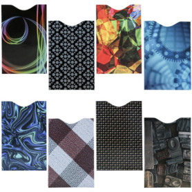 Kurtzy Lot de 8 étuis de Protection RFID pour Cartes bancaires - Étui pour Cartes bancaires sans Contact pour Hommes et Femmes -