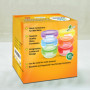 ARSUK Boîtes Alimentaires en Verre pour Bébé avec Couvercles (200ml, 6PCS) - Set de Bols en Verre Compatible Four - Contenants d