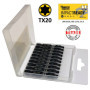 10 x SabreCut SCTX2050_10 50 mm T20 TX20 Jeu d'embouts de tournevis à percussion à une extrémité Torx Heavy Duty avec boîte de r