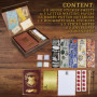 Harry Potter Papeterie, Coffret Papier à Lettre, Carnet, Stylo Baguette, Stickers, Enveloppes, Idée Cadeau Fille Garcon + Boite 