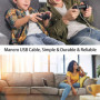 Câble de chargement et de jeu USB vers micro USB pour manette PS4 et Xbox One 2 m
