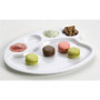 COSY & TRENDY HP1372 Assiette à fondue Porcelaine, 23,8X28,3 cm, White
