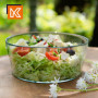 KADAX Coupe en Verre, Bol en verre rond de 19 cm de diamètre - Bol profond pour fruits, salade, bonbons, bol à fruits empilable,