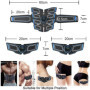 sielife Electrostimulateur Musculaire, Ceinture Abdominale Electrostimulation 8 Pads EMS Stimulateur Appareil Electrostimulation
