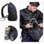 Beschoi Sac pour Appareil Photo, Sac à Dos Photo Grande Capacité Imperméable avec Housse Etanche Inclus pour DSLR Caméra Canon N
