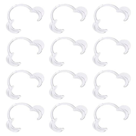 Vicloon Ecarteur Bouche,12PCS Ecarteur Dentaire Jetables C-Forme Ouvre pour Inspection Orale,Le Traitement,Blanchiment Dents