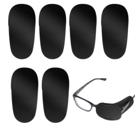 LUTER 6 Pièces Cache Oeil pour Lunettes, Grandetaille Cache Oeil Medical pour Couvrir l'Oeil Gauche Droit pour Enfants et Adulte
