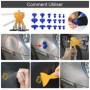 Tosucs Outil Débosselage sans Peinture Kit Débosselage Carrosserie 34 PCS avec Pistolet à Colle,Doré Dent Extracteur,pour Voitur