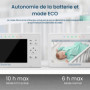 Babysense Moniteur Vidéo pour Bébé, Babyphone avec Écran Divisé 4,3“ et 2 Caméras, Veilleuse Réglable, Conversation Audio Bidire