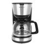 Emerio CME-122933 Cafetière filtrante 1,25 l pour jusqu'à 10 tasses de café frais, filtre permanent amovible, fonction anti-gout