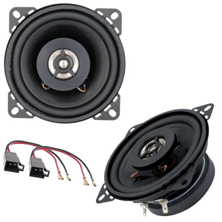 Sound-way Enceintes 2 Voies Haut-Parleur 10 cm 100 Watts Compatible avec Renault Clio/TWINGO