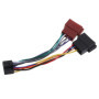 Sound-way Câble Adaptateur Faisceau Adaptateur fiche ISO Radio Compatible avec autoradio JVC/Kenwood 16 Pin 22x10 mm