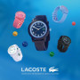 Lacoste Montre Analogique à Quartz pour enfants avec Bracelet en Silicone Blanc/Bleu - 2030011