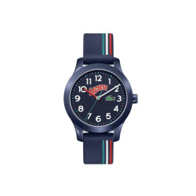Lacoste Montre Analogique à Quartz pour Enfants Collection LACOSTE.12.12 Kids avec Bracelet en Silicone Bleu - 2030028