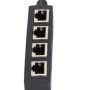 Adaptateur Ethernet RJ45, Adaptateur Répartiteur 1 à 4 Ports, Adaptateur de Câble Réseau RJ45, Protection contre les Interférenc