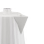 Alessi Plissé MDL06 W - Bouilloire Électrique Design, en Résine Thermoplastique, Fiche Européenne 2400W, 170 cl, Blanc
