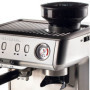 Ariete 1313, Machine à Café avec Manomètre, Moulin à Café Intégré, Compatible avec le Café en Poudre et les Dosettes ESE, 15 Bar