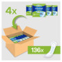Always Ultra Serviettes Hygiéniques, Taille 1, Normal, 136 Serviettes Sans Ailettes, Flux légers Jour, Format Eco, Max Confort, 
