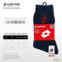 Lotto, 12 Paires Chaussettes de tennis homme/femmes en coton doux et respirant, certificats OEKO-TEX, couleurs assorties, 39-42