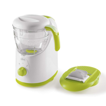 Chicco Easy Meal Cuiseur Vapeur Multifonction, Multicuiseur Bébés et Enfants, Mixeur et Réchauffeur d'Aliments avec Fonctions de